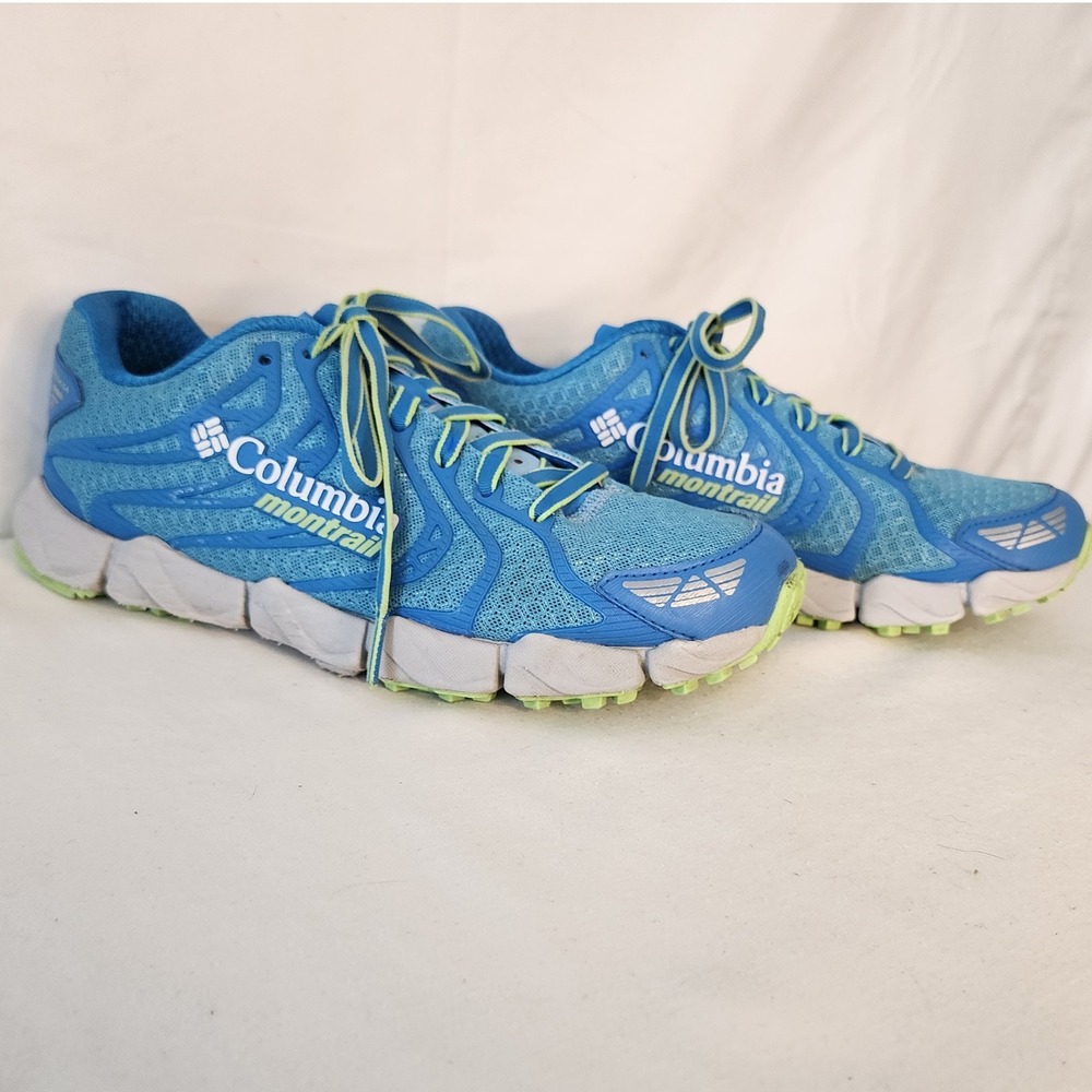 Columbia Montrail Fluid Flex F.K.T. II Trail Running Shoes Blue 7.5 - Picture 2 of 7